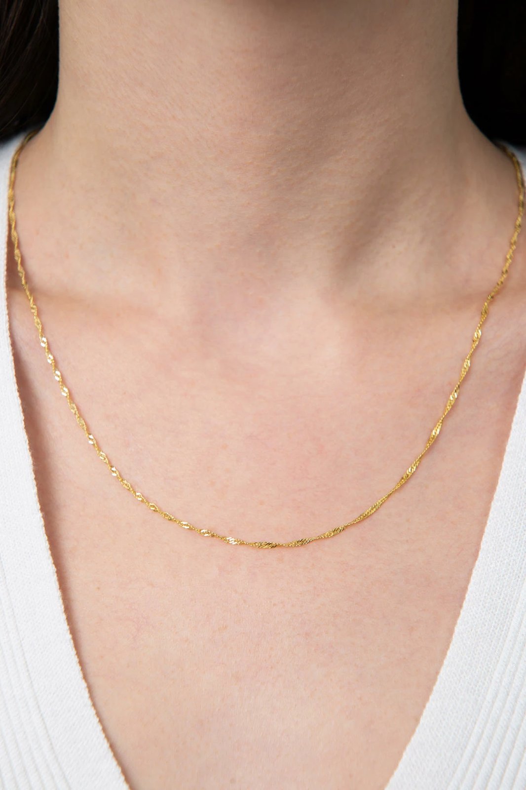 Varëse e hollë argjendi, ngjyrë ari, ESK2151A