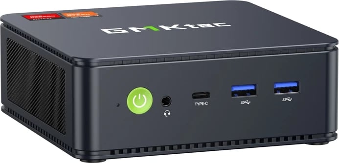 Kasë mini PC GMKtec M5 PLUS, AMD Ryzen 7 5825U, 16GB RAM, 512GB SSD, Windows 11 Pro, Gri