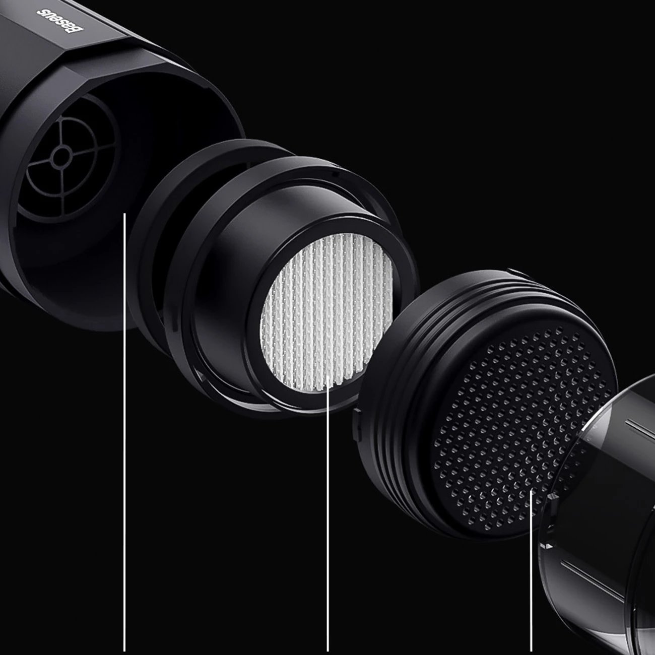 Fshesë elektrike për makinë Baseus A2Pro, 6000Pa, 80W, e bardhë