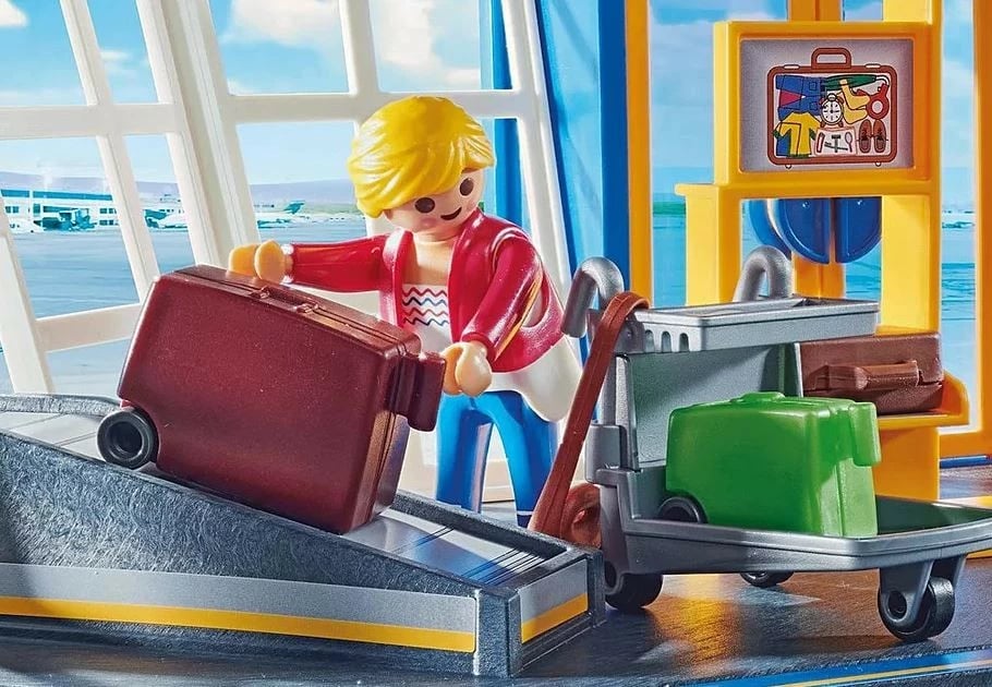 Set figurina Playmobil City Action 71153, Aeroport me Aeroplan, plastikë