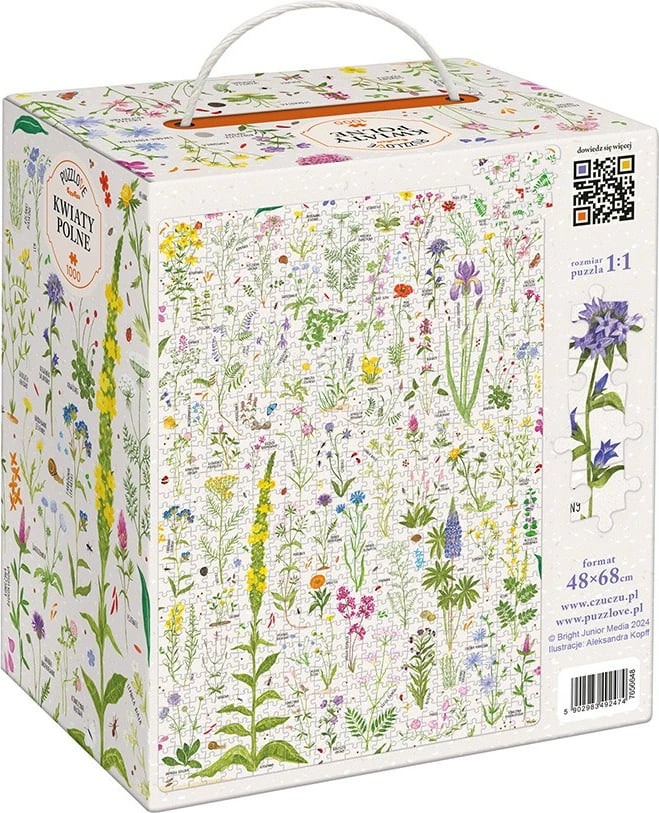 Puzzle CzuCzu Puzzlove Wildflowers, 1000 pjesë, karton