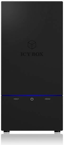 Kasë IcyBox IB-RD3621U3 për 2x3.5" HDD/SSD, RAID, USB 3.0, e zezë