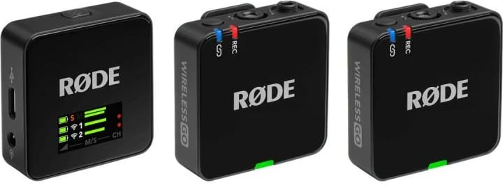 Mikrofon pa tela, RØDE Wireless GO III WIGOGEN3, set 2 transmetues + 1 pranues, e zezë