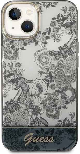 Mbështjellës Guess Porcelain Collection për iPhone 14 Plus 6.7", Gri Mbështjellës Guess Porcelain Collection për iPhone 14 Plus 6.7", Gri