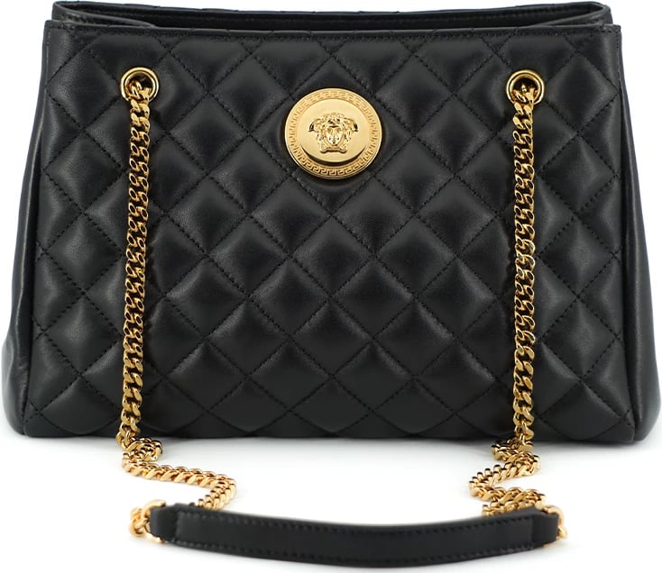 Çantë krahu për femra Versace, e zezë