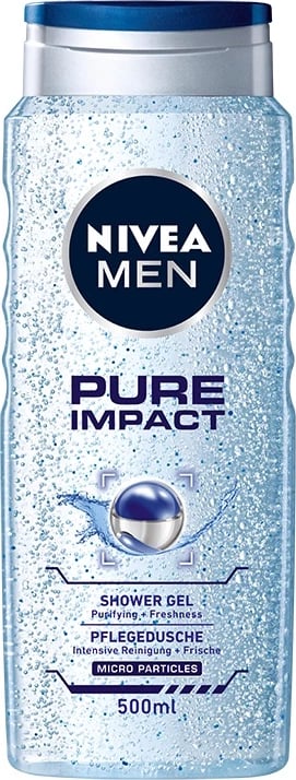 Xhel dushi për meshkuj Nivea Pure Impact 500ml