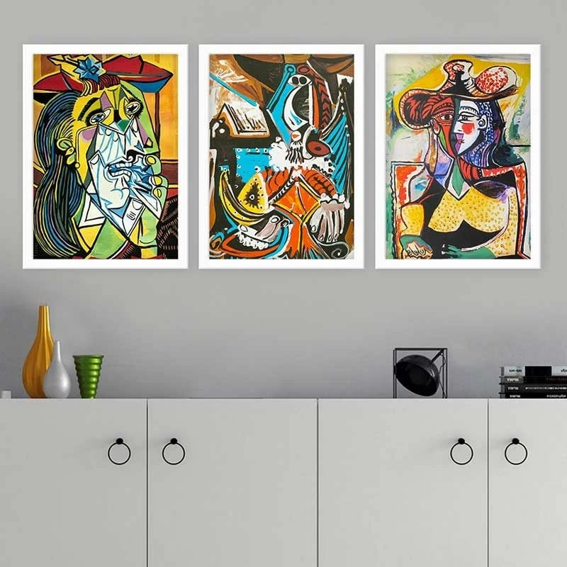 Pikturë dekorative me kornizë (3 copë), Wallity, 3BC_UNPP09_3545