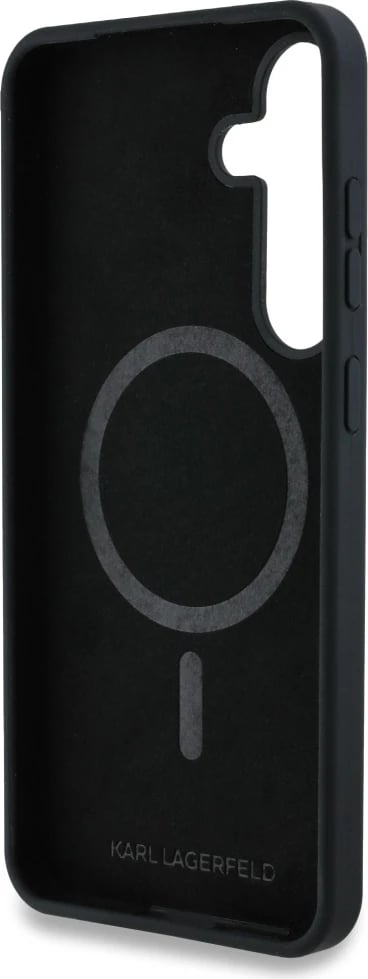 Mbështjellës Karl Lagerfeld Silicone Graffiti Ikonik me MagSafe për Samsung Galaxy S25, zi