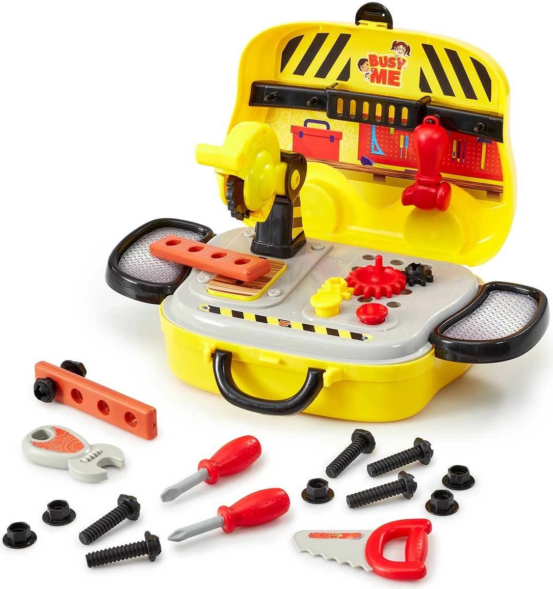 Set lodër për fëmijë Busy Me Little Builder's Tool Shop