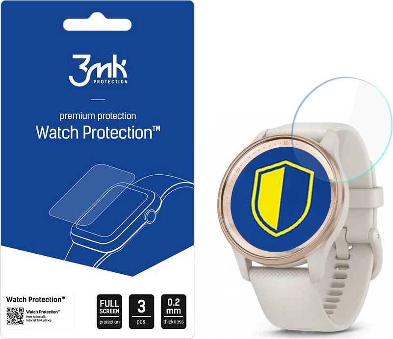 Film mbrojtës për orë Garmin Vivomove Trend 3mk Watch Protection ARC+, 3 copë