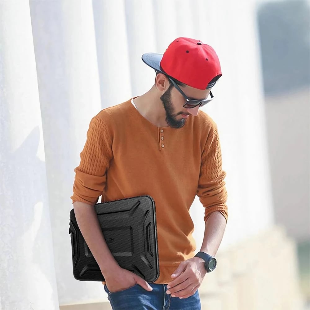 Kasë Tech-Protect Kevlar Pro për laptop 13-14", e zezë