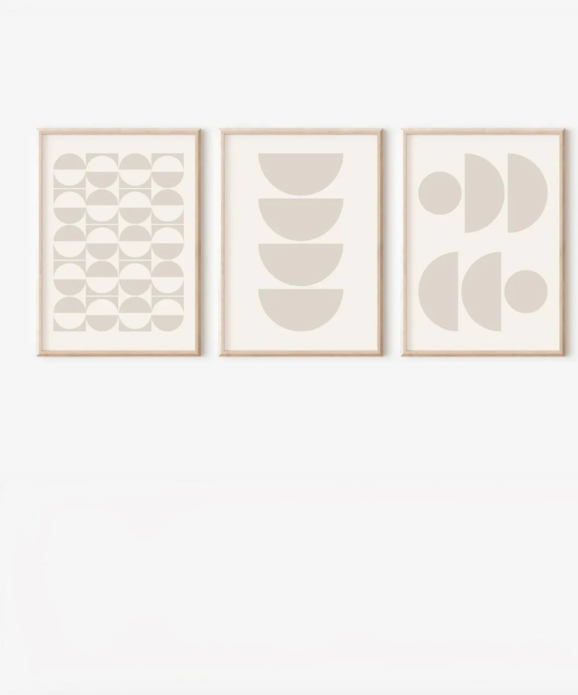 Pikturë dekorative me kornizë (3 copë), Wallity, 3Dartsohoset31