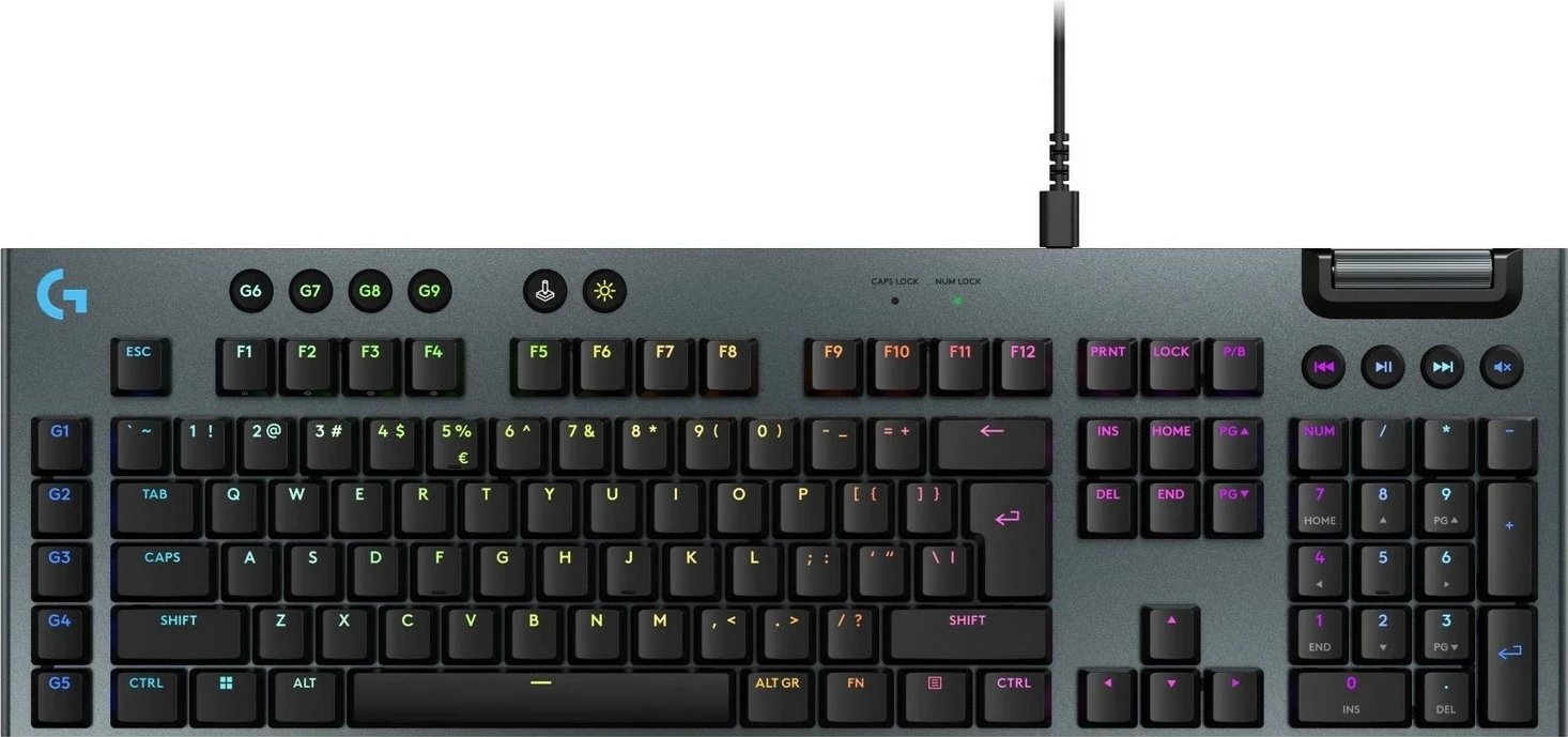 Tastierë Logitech G915 X Tactile, RGB, e zezë