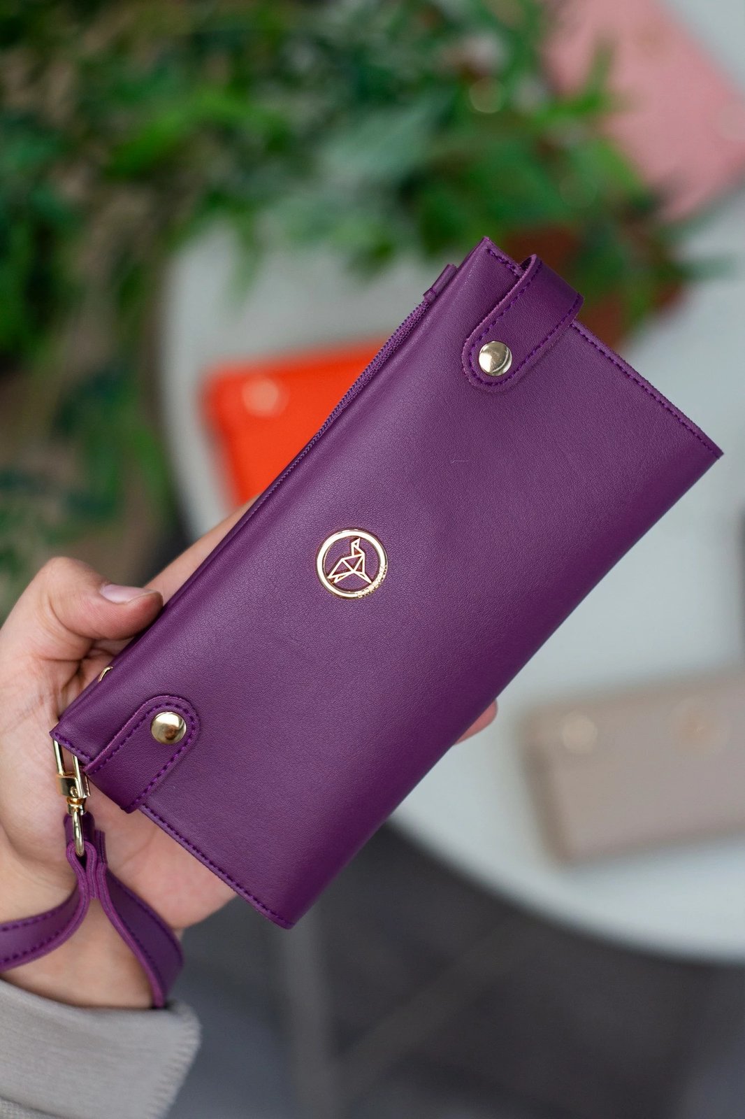 Portofol për gra, Zoozie Bags, ngjyrë damson, Tiran