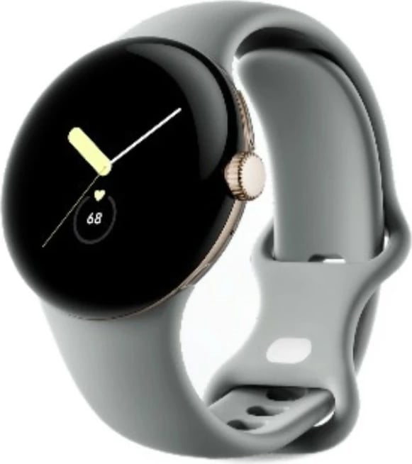 Smartwatch Google Pixel Watch 41mm 4G, kasë champagne gold, rrip hazel