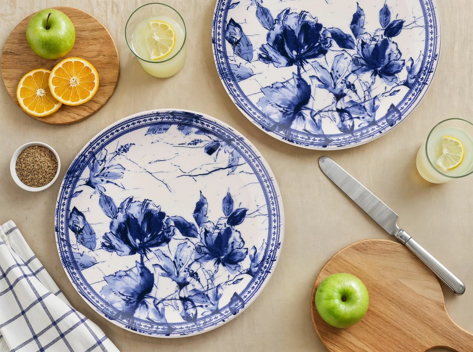 Set pjatash shërbimi (6 copë), Hermia Concept, Heaven Serv, blu