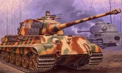 Model plastik tank Revell Tiger II, 1:72, 14.2 cm, pa ngjitës e bojëra Model plastik tank Revell Tiger II, 1:72, 14.2 cm, pa ngjitës e bojëra