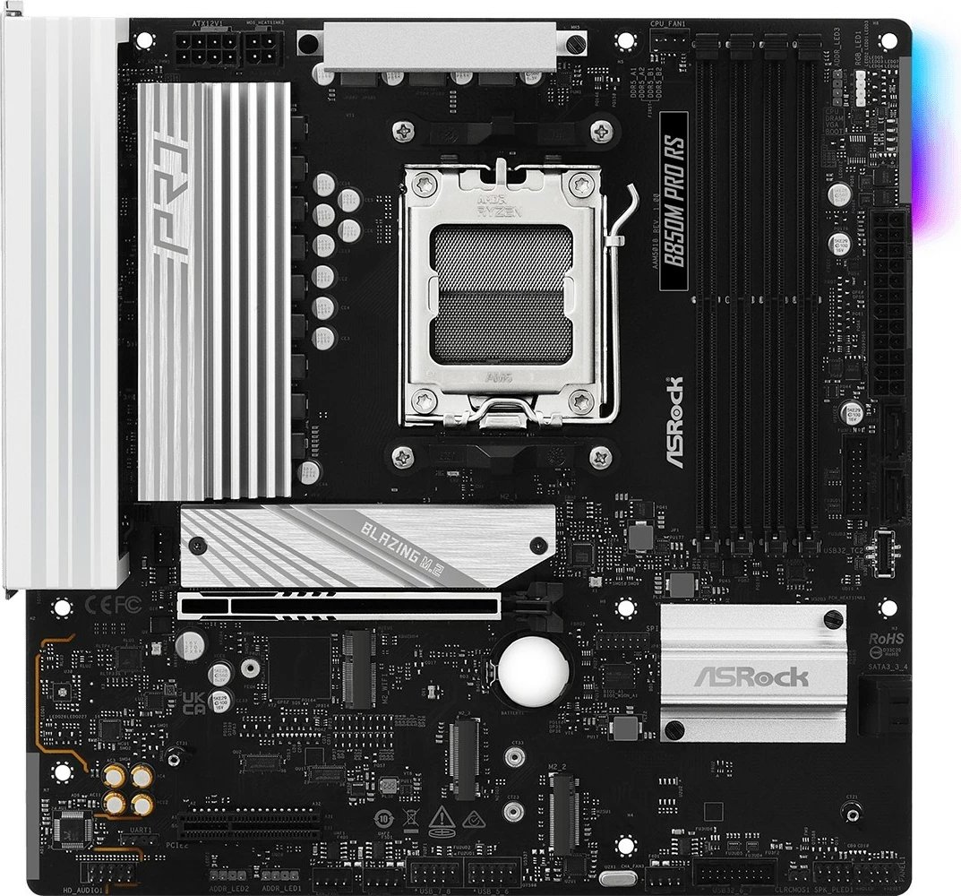 Pllakë amë ASRock B850M Pro RS, Socket AM5, DDR5, PCIe 5.0, 256GB