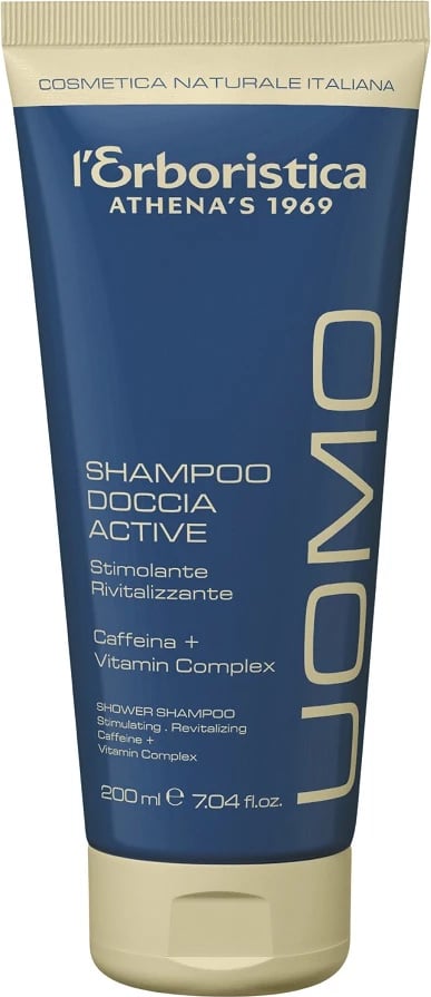 Xhel dushi 2n1 për meshkuj L'Erboristica Uomo Active Stimulating-Rejuvenating, 200ml