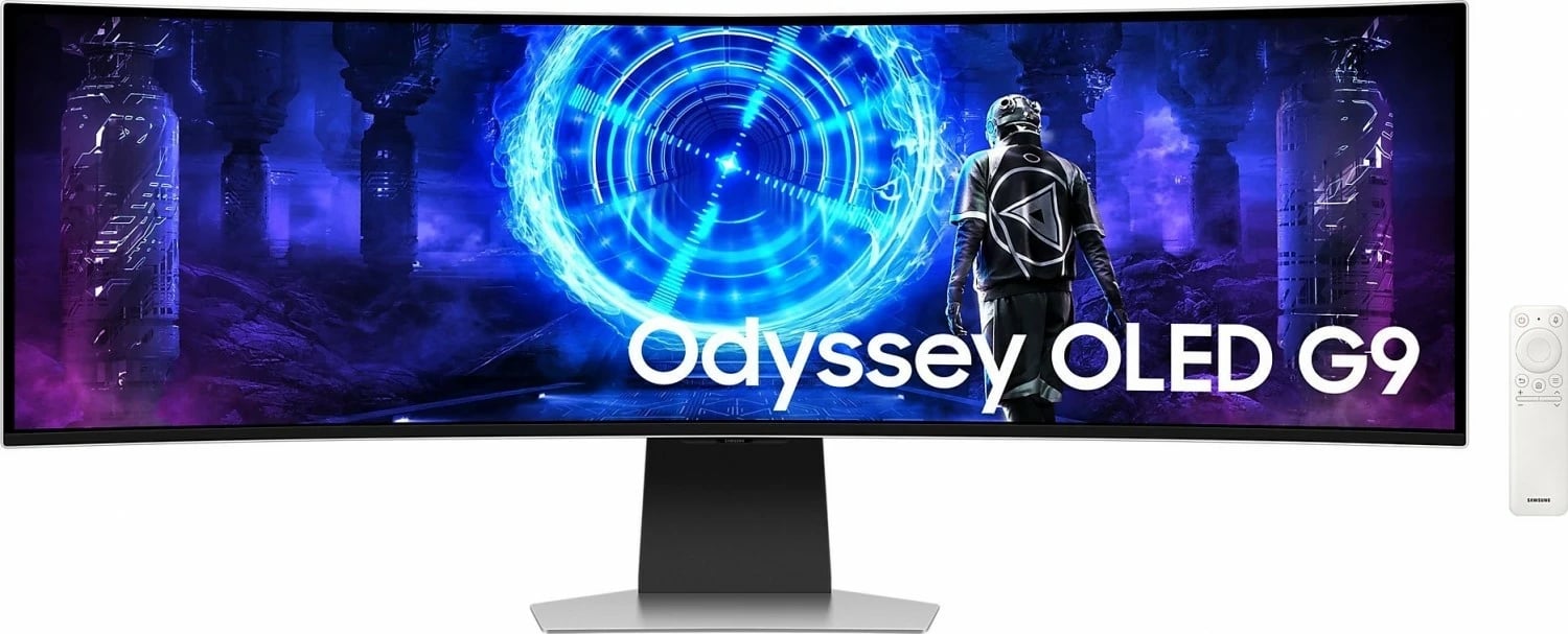 Monitor Samsung Odyssey OLED G9 LS49DG950SUXEN 49 inç, OLED, DQHD, 240Hz, Curved, Silver