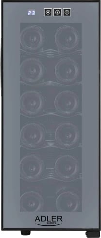 Frigorifer pije, Adler AD 8083, 33 L, 12 shishe, termolektrik 12–18°C, panel me prekje, i zi Frigorifer pije, Adler AD 8083, 33 L, 12 shishe, termolektrik 12–18°C, panel me prekje, i zi
