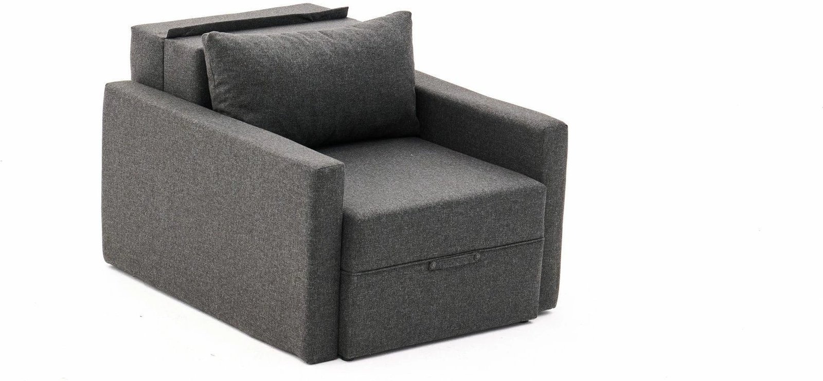 Krevati-karrige një vendi, ngjyrë antracit, Atelier del Sofa, Saros