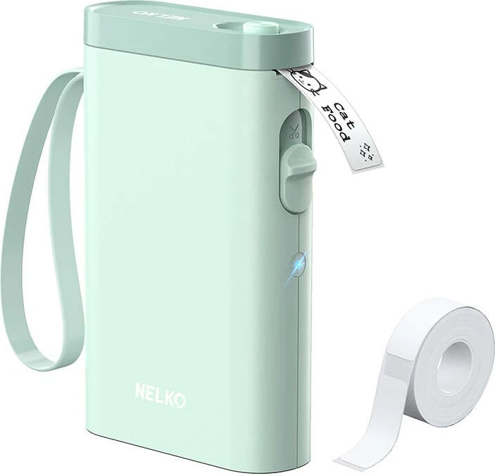 Printer etiketa termik Nelko P21, Bluetooth, 1200 mAh, i gjelbër