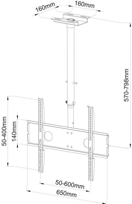 Mbajtës për TV LCD, SBOX, CPLB-102M, 30“ - 50“