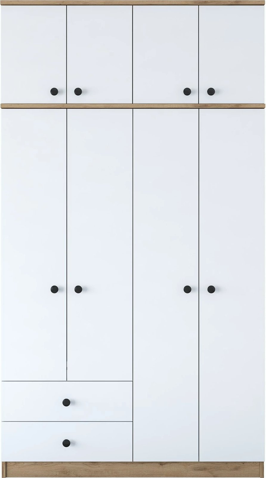 Dollap Hanah Home, BA121 - 2696, ngjyrë arr dhe e bardhë