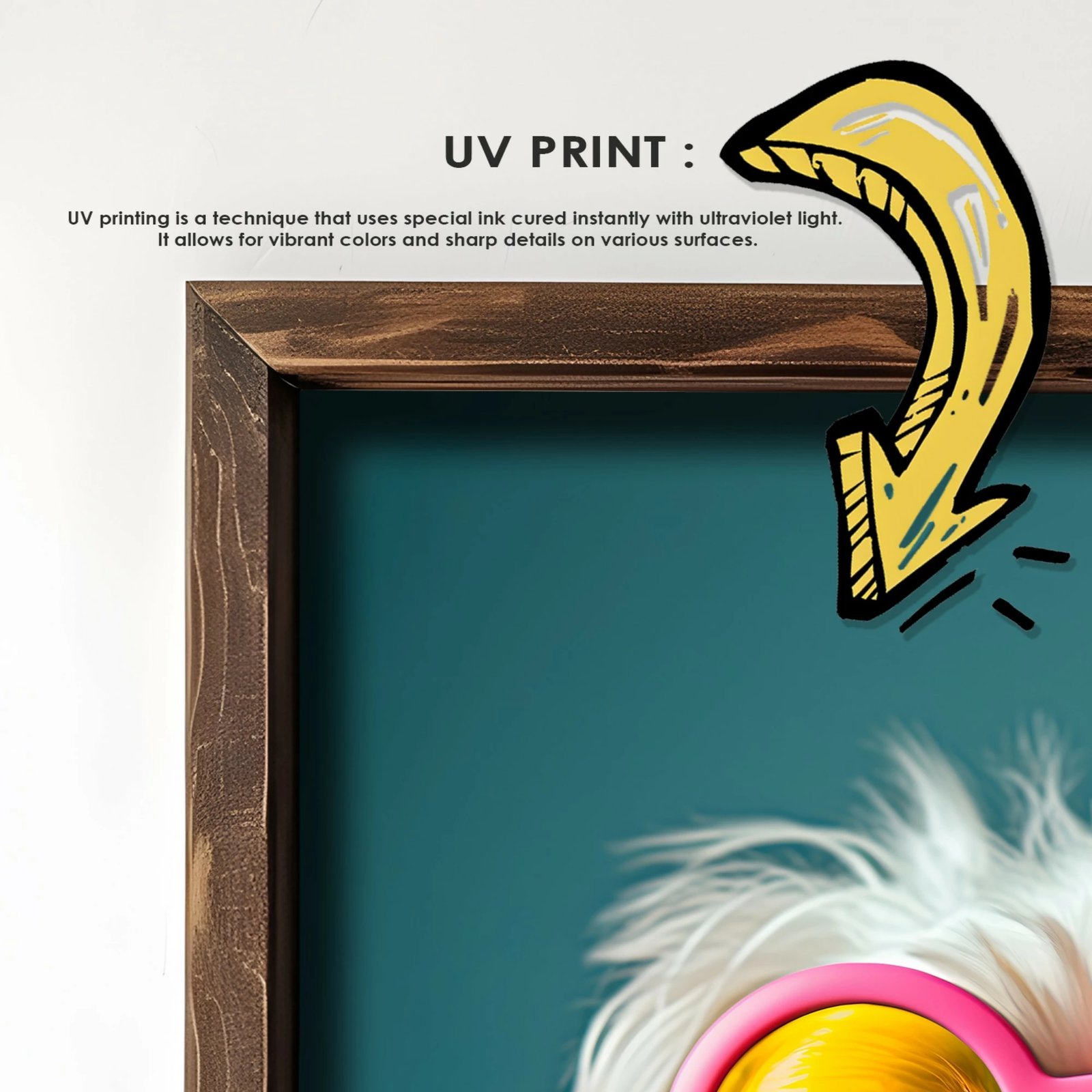 Pikturë dekorative me kornizë MDF, Wallity, GE202-L