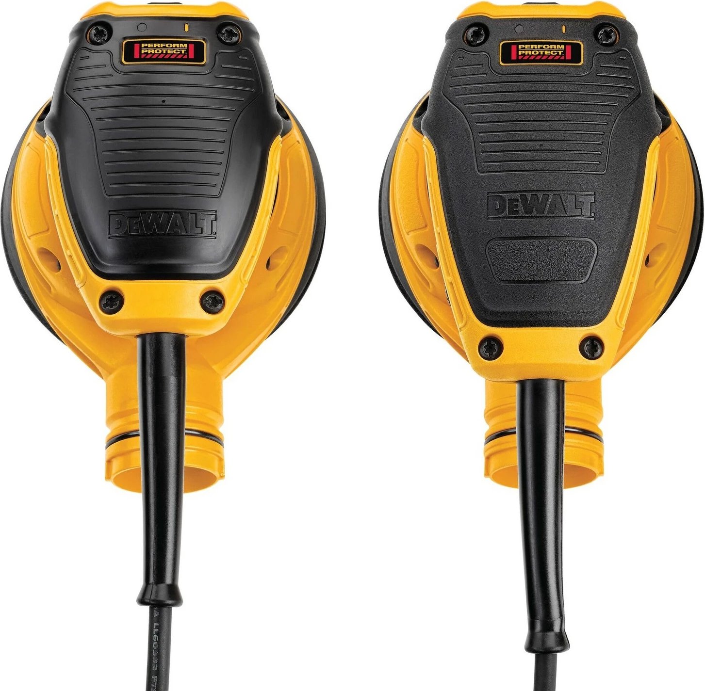 Lëmues orbital DeWALT 125mm 280W, zi/verdhe