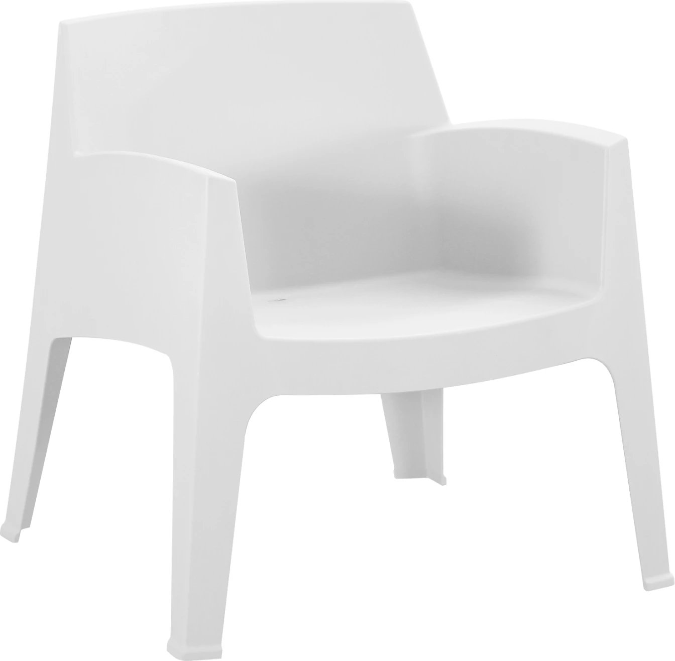 Karrige lounge polipropileni SLEEK, e bardhë, FH6365.01, 62.5x48.5x73Hcm