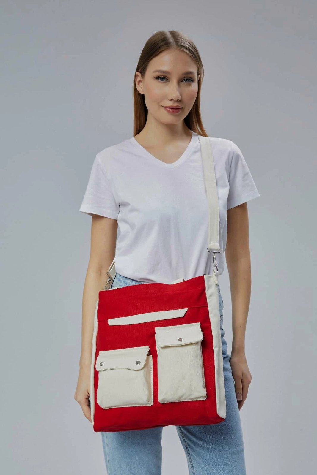 Çantë tote Zoozie Bags, e kuqe, 2354