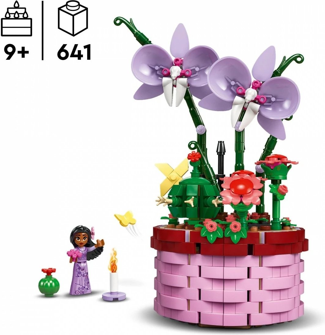 Set LEGO Disney Encanto Isabeli Flowerpot 43237, 641 pjesë, për fëmijë, Plastikë