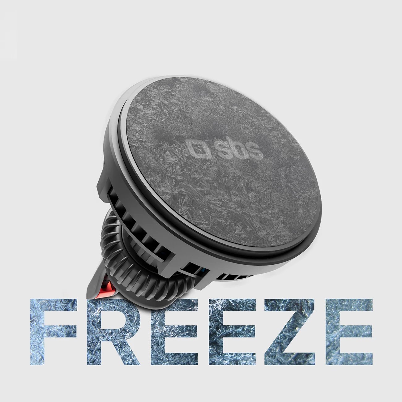 Mbajtës magnetik me karikues wireless SBS TESUPFANWIR15W, për grilë të ajrit, 15W, me ftohje, i zi