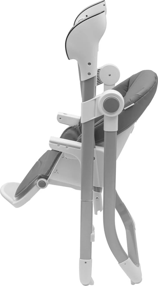 Karrige e lartë 2‑në‑1 me luhatëse, New Baby SMART, me timer dhe detektor lëvizjeje, telekomandë, 5 shpejtësi, 12 melodi, deri 15 kg, gri