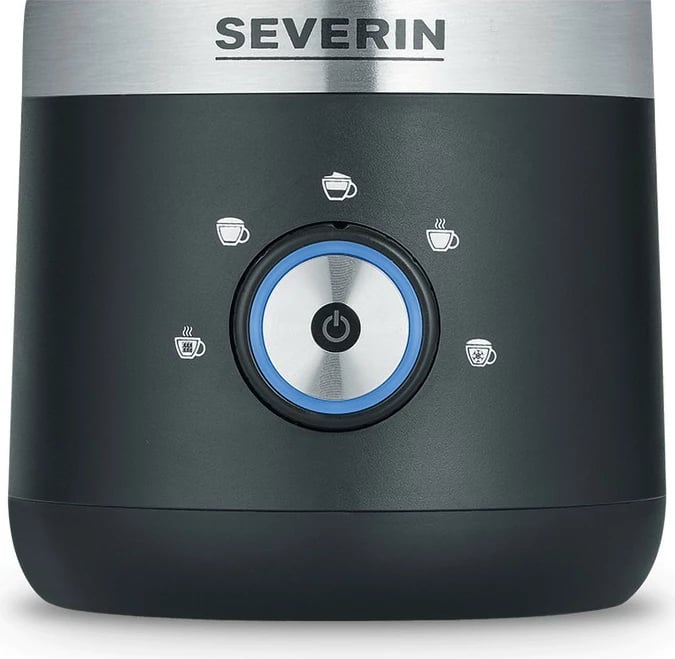 Rrahëse qumështi Severin 3588, elektrike dore, 0.3L, inox, e zezë/argjendtë