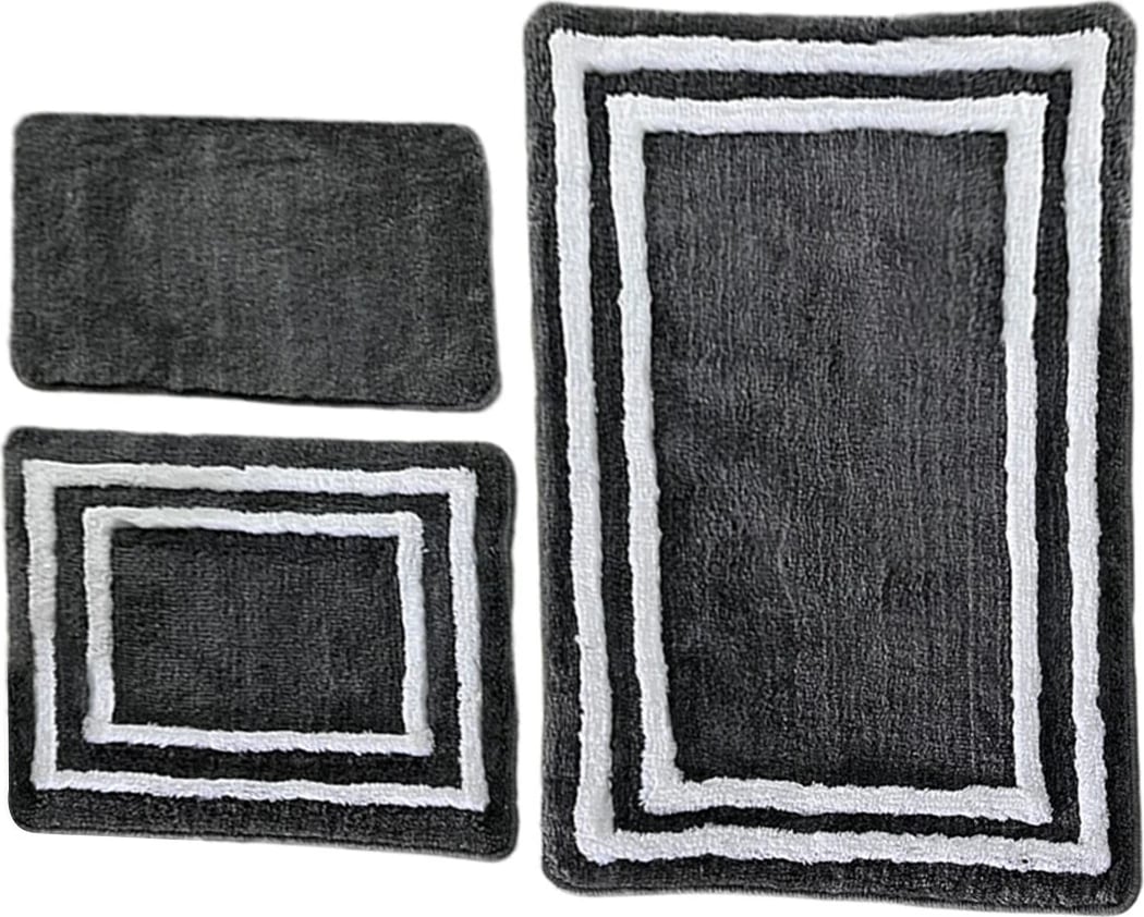 Set tapetash për banjo akrilike (3 copë), Mijolnir, Duplici, antracit Set tapetash për banjo akrilike (3 copë), Mijolnir, Duplici, antracit