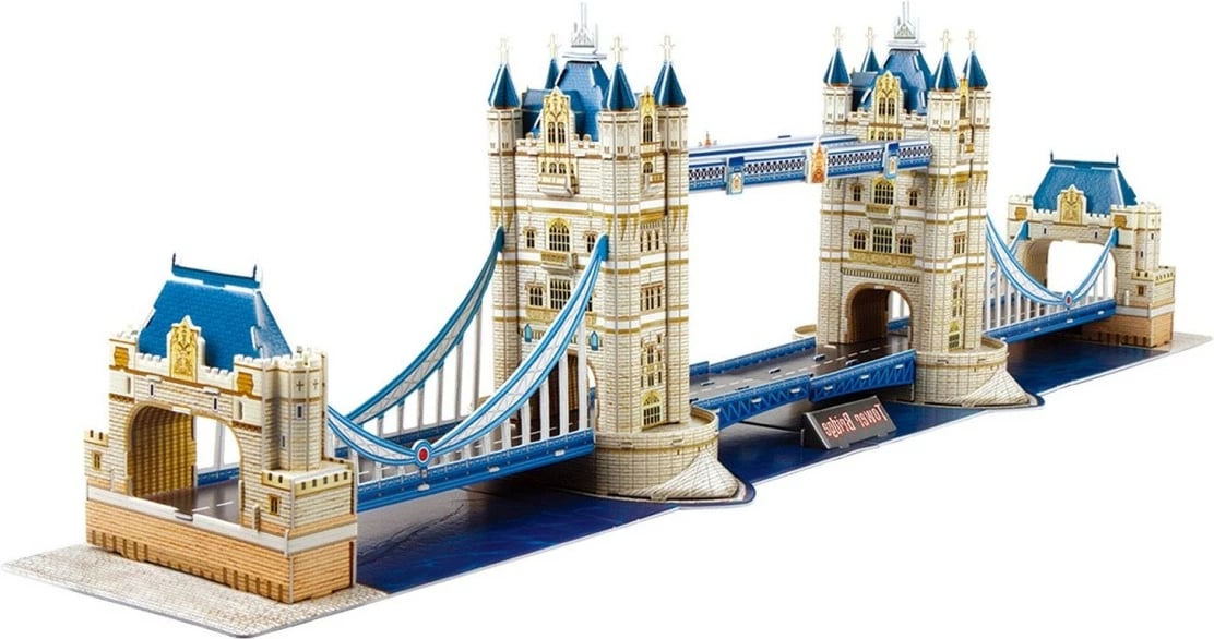 Puzzle 3D Cubic Fun Tower Bridge, 120 pjesë, për fëmijë, shumëngjyrëshe