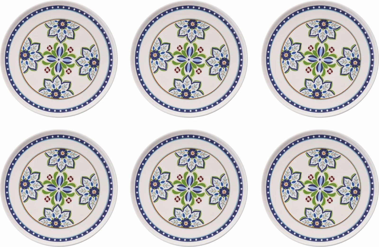 Set pjatash ëmbëlsirash (6 copë), Hermia Concept, Four Flover