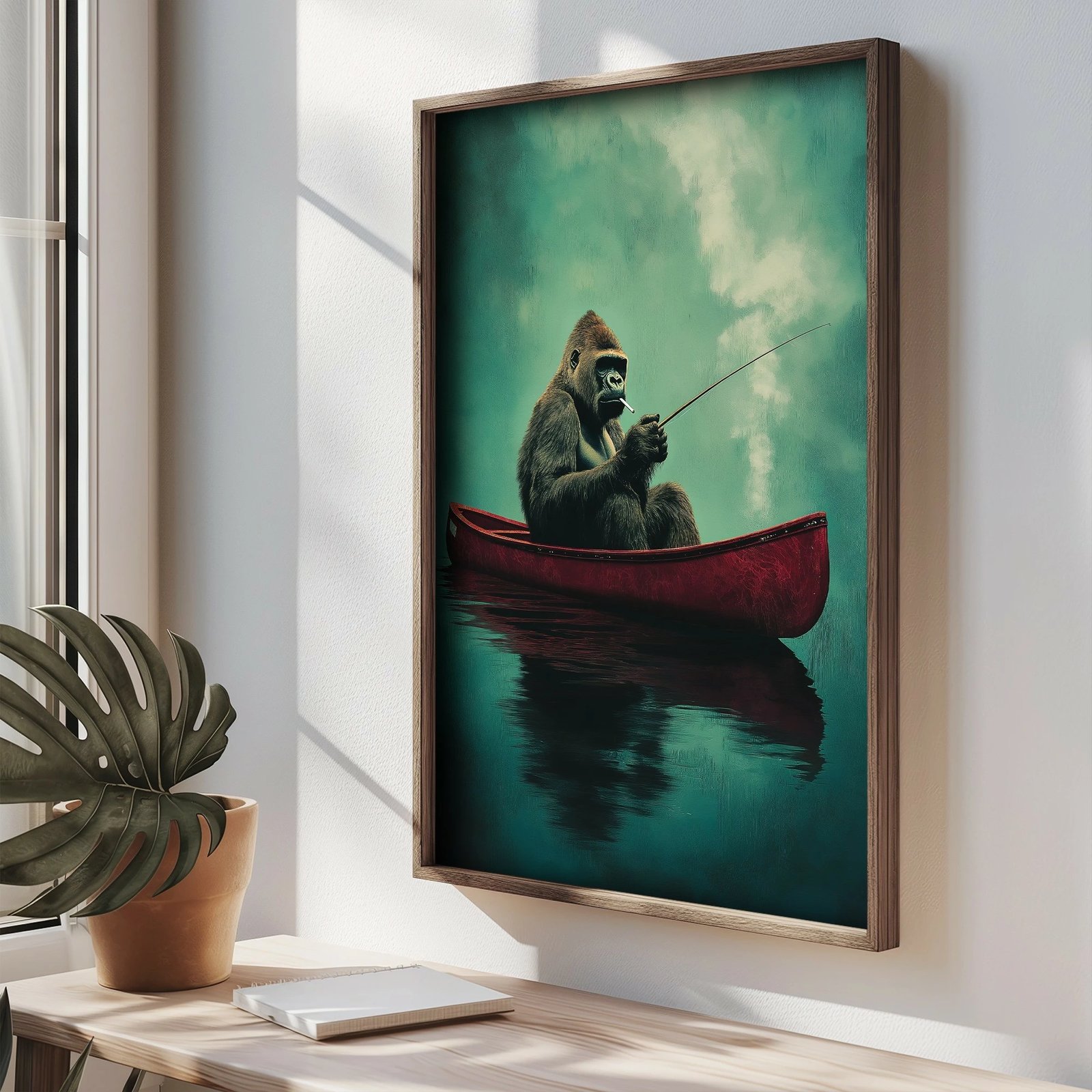 Pikturë dekorative me kornizë MDF, Wallity, TUN044-L, shumëngjyrëshe