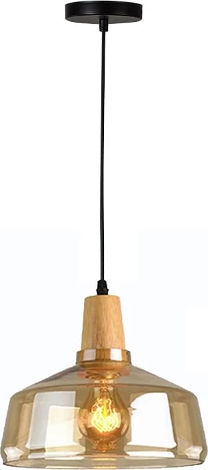 Llambë tavani Godren, metal-xham, D24x19cm