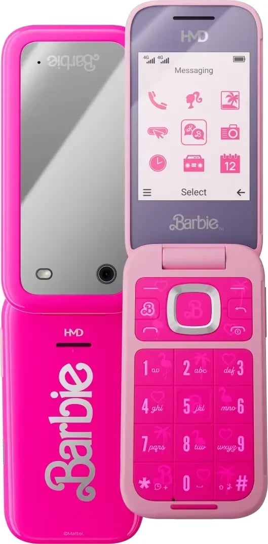 Celular HMD Barbie Phone TA-1681, 128MB, 64MB RAM, rozë