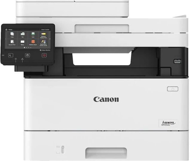 Printer multifunksional lazer, Canon i-SENSYS MF455dw (5161C006), 38–42 ppm, rrjetë 1000 Mbps, bardhë/zezë
