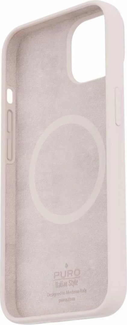 Mbështjellës Puro Icon Mag MagSafe për iPhone 14 Pro, silikon, rozë