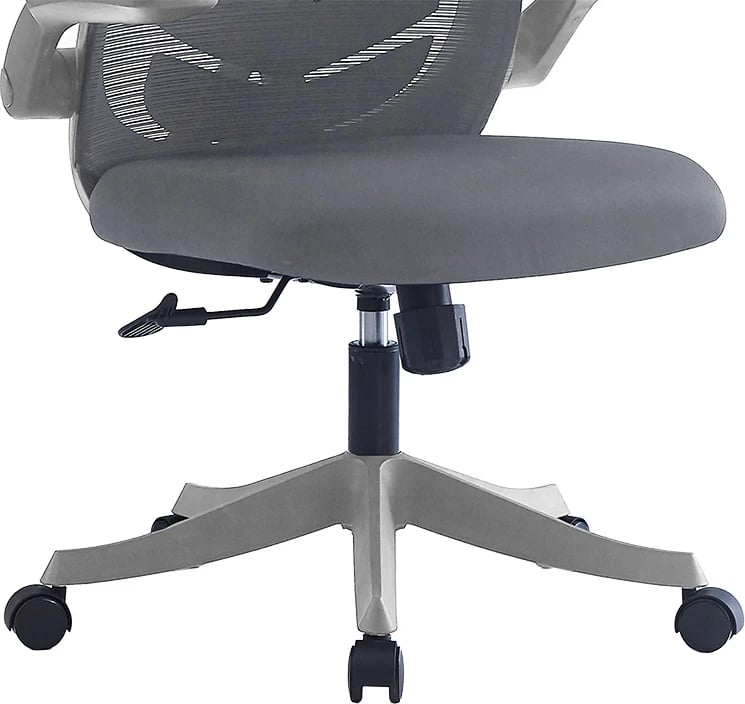 Karrige zyre Enrich, pëlhurë rrjete, ngjyrë gri