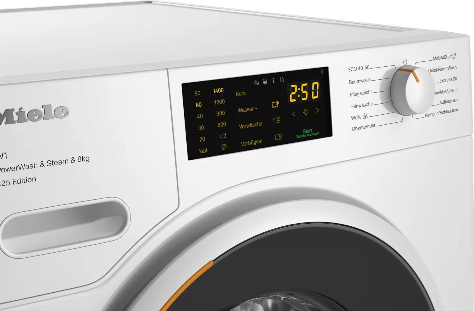 Makinë larëse, Miele WWB380 WCS 125 Edition, 8 kg 1400 rpm, klasa energjie A, e bardhë