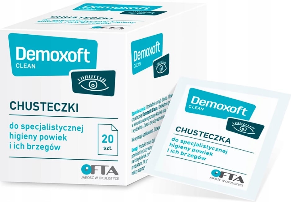 Peceta për sy Demoxoft Gentle Eye Care Wipes 20 copë