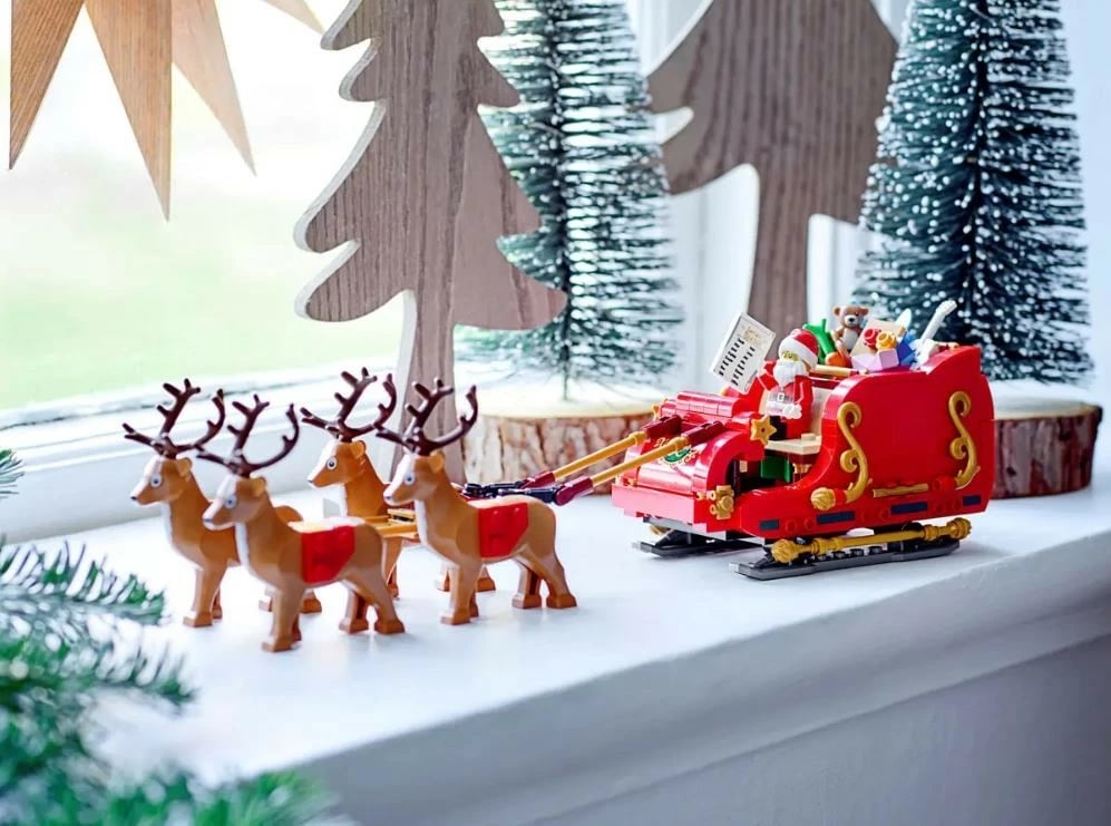 Set ndërtimi LEGO Santa's Sleigh 40499, 343 pjesë, plastikë