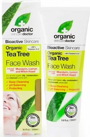 Larës fytyre DR. ORGANIC Tea Tree unisex, 200ml